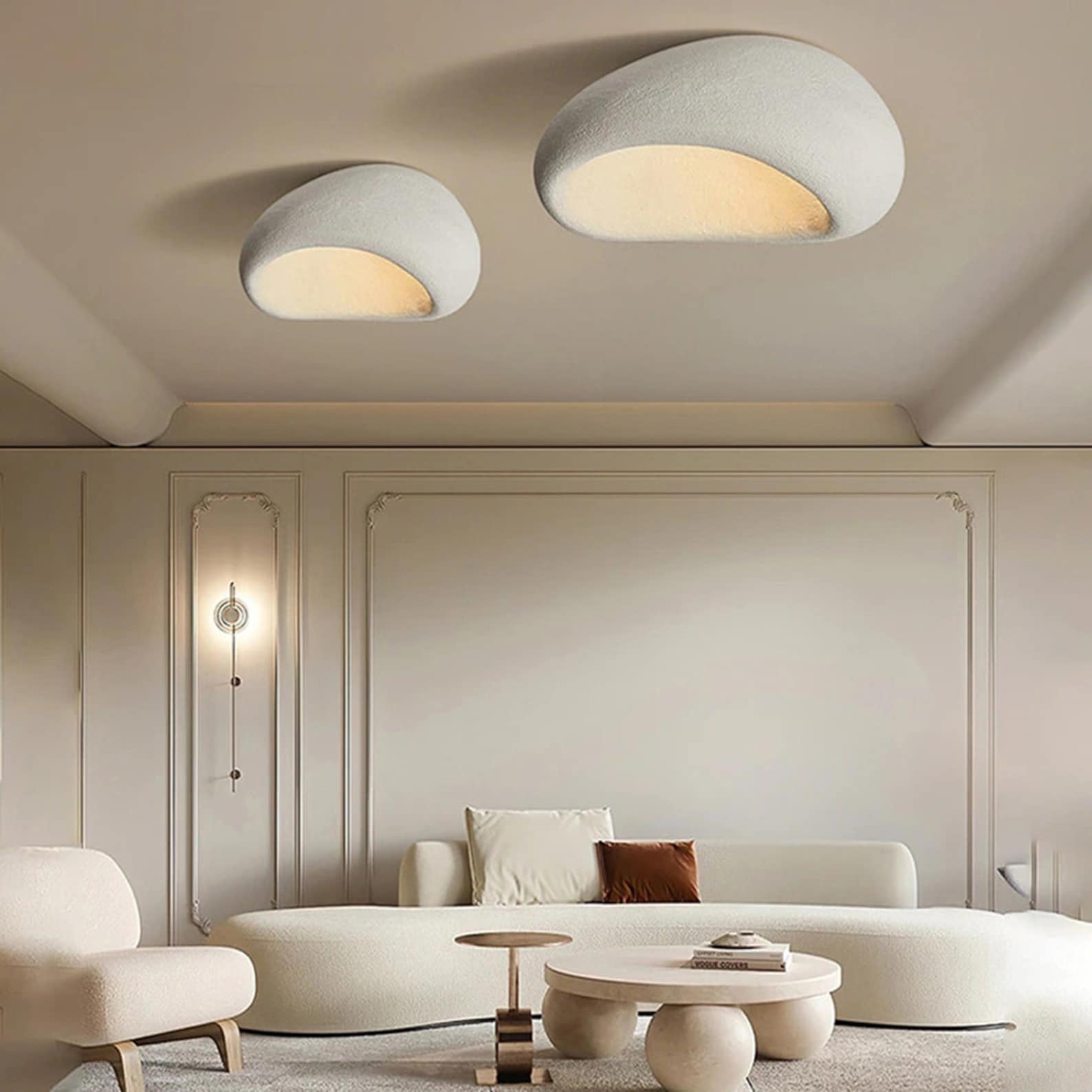 Wabi Sabi Khmara Flush Ceiling Light