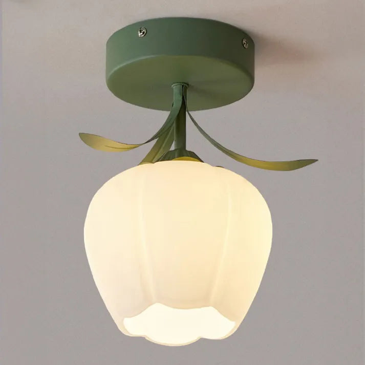 French Tiffany Simple Mini Flower Ceiling Light