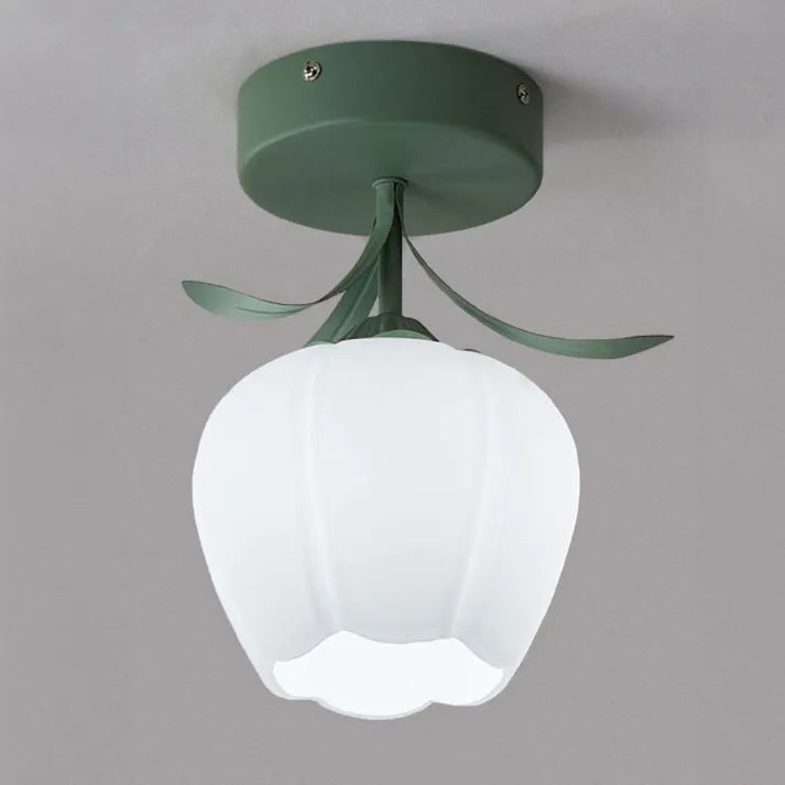 French Tiffany Simple Mini Flower Ceiling Light