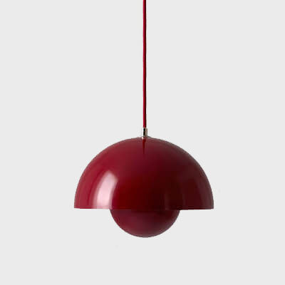 Nordic Macaron 1-Light Half-Circle Dome Pendant Light Lightz