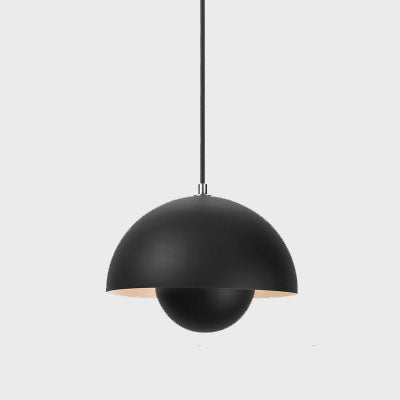 Nordic Macaron 1-Light Half-Circle Dome Pendant Light Lightz