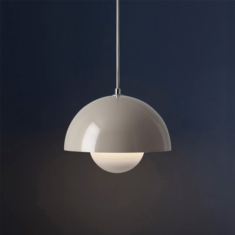 Nordic Macaron 1-Light Half-Circle Dome Pendant Light Lightz