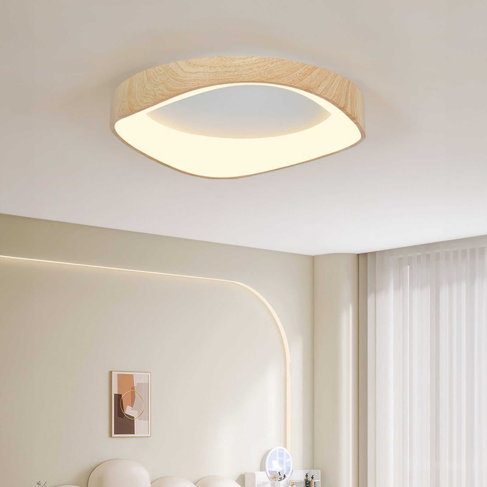 Nordic Artistic Wood Grain Ceiling Light