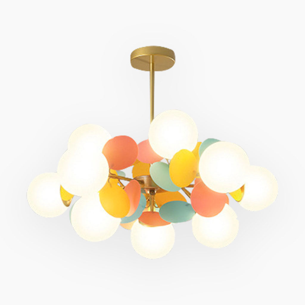 Modern Artistic Opal Colorful Branch Chandelier