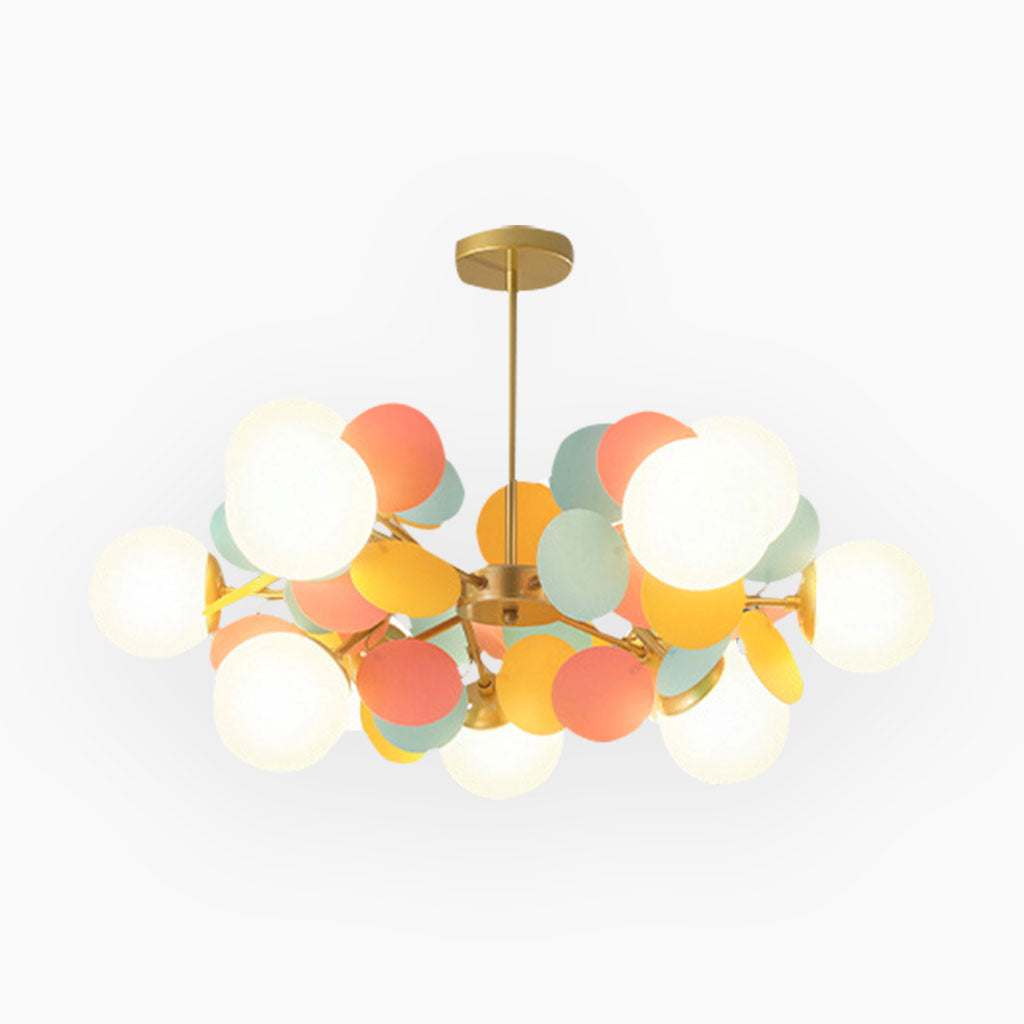 Modern Artistic Opal Colorful Branch Chandelier