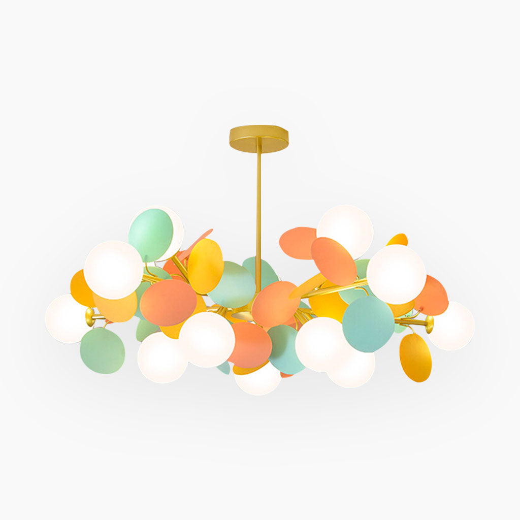 Modern Artistic Opal Colorful Branch Chandelier