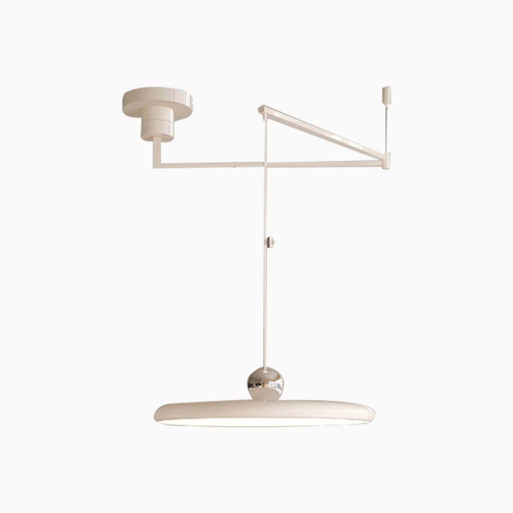 Adjustable Swing Arm UFO Dimmable Pendant Light, 5 Colors