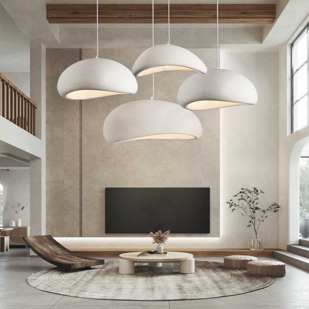 Pendant Ceiling Light Cloud Minimalist Japanese Wabi-Sabi, 3 Colors