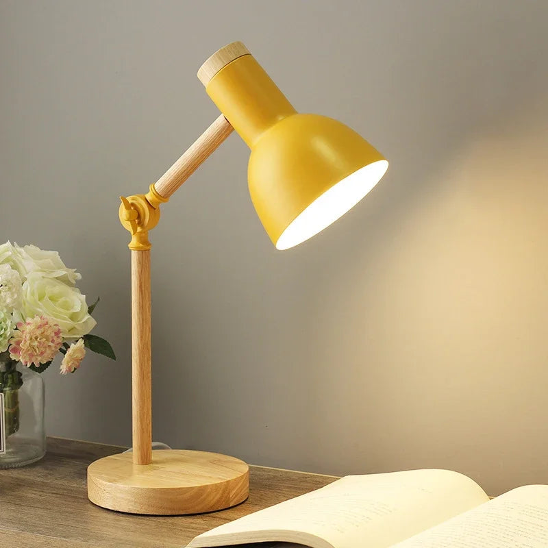 Garduru Colored Wooden Table Lamp