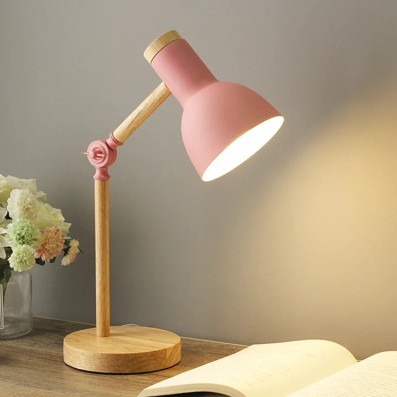 Garduru Colored Wooden Table Lamp