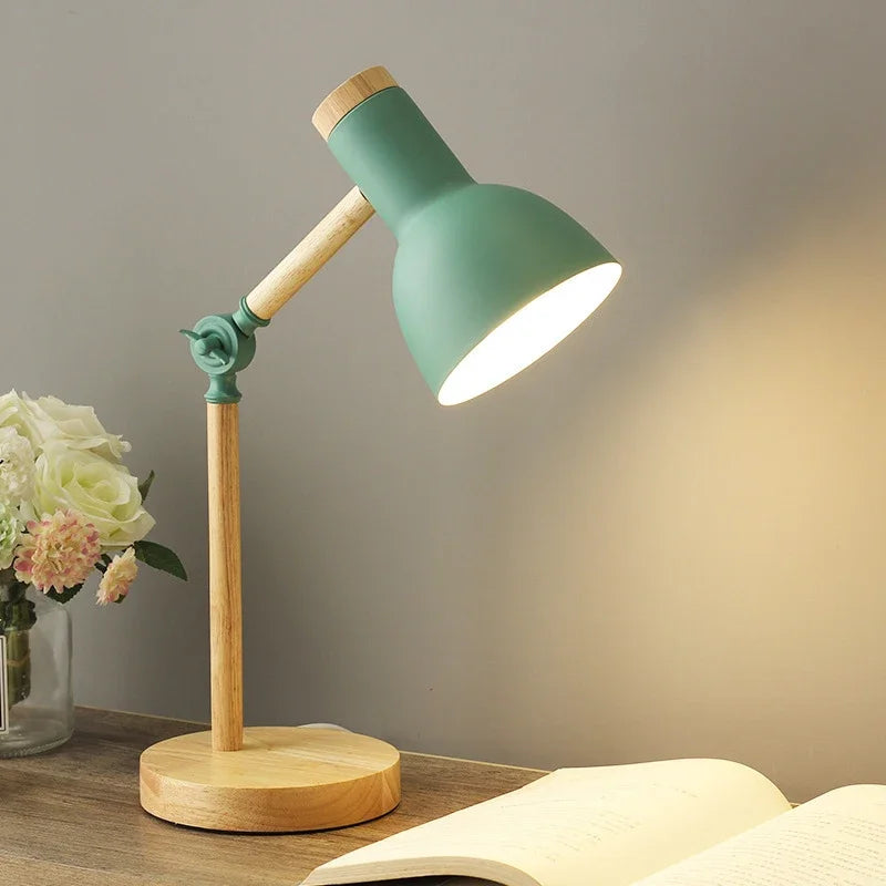 Garduru Colored Wooden Table Lamp