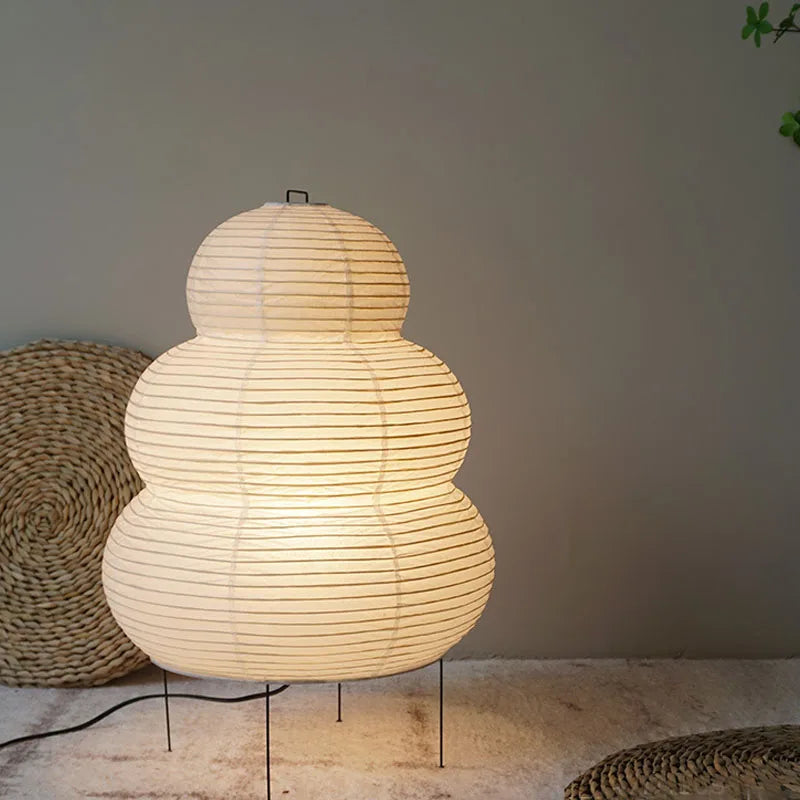 Adjustable Rice Paper Table Lamp, Japanese Paper Light for Office & Living Room