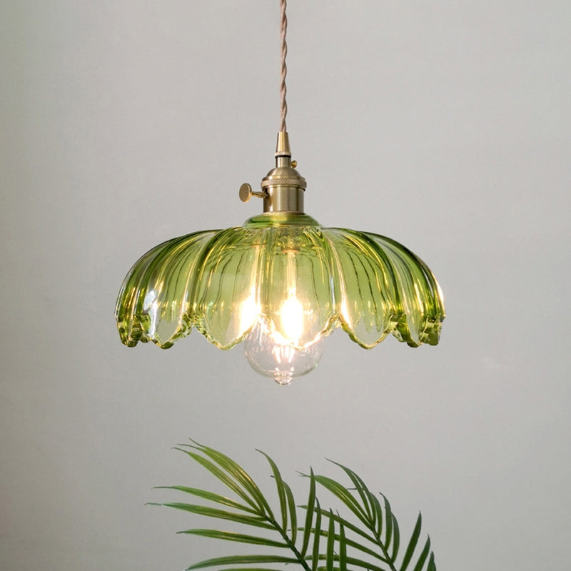 Vintage flower pendant lamp