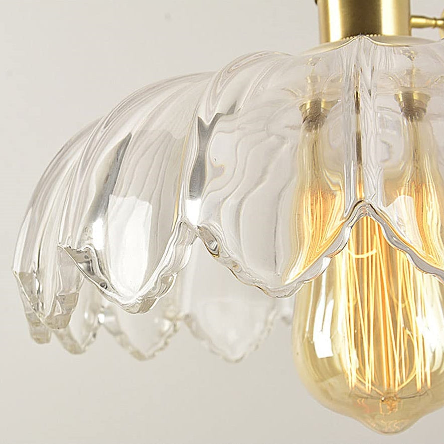 Vintage flower pendant lamp